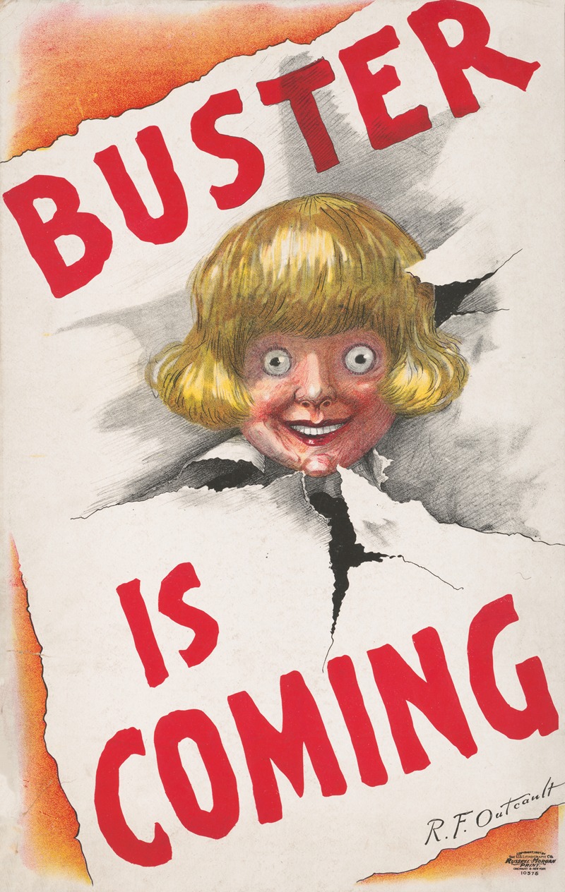 Buster is coming by R. F. Outcault, 1907 — digital art print download