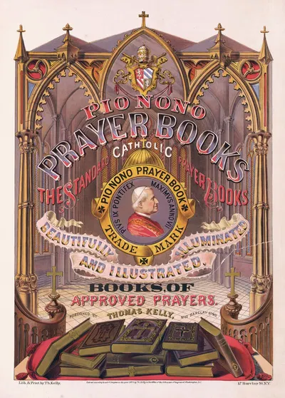 Pio Nono prayer books by Томас Келли, 1874 — digital art print download