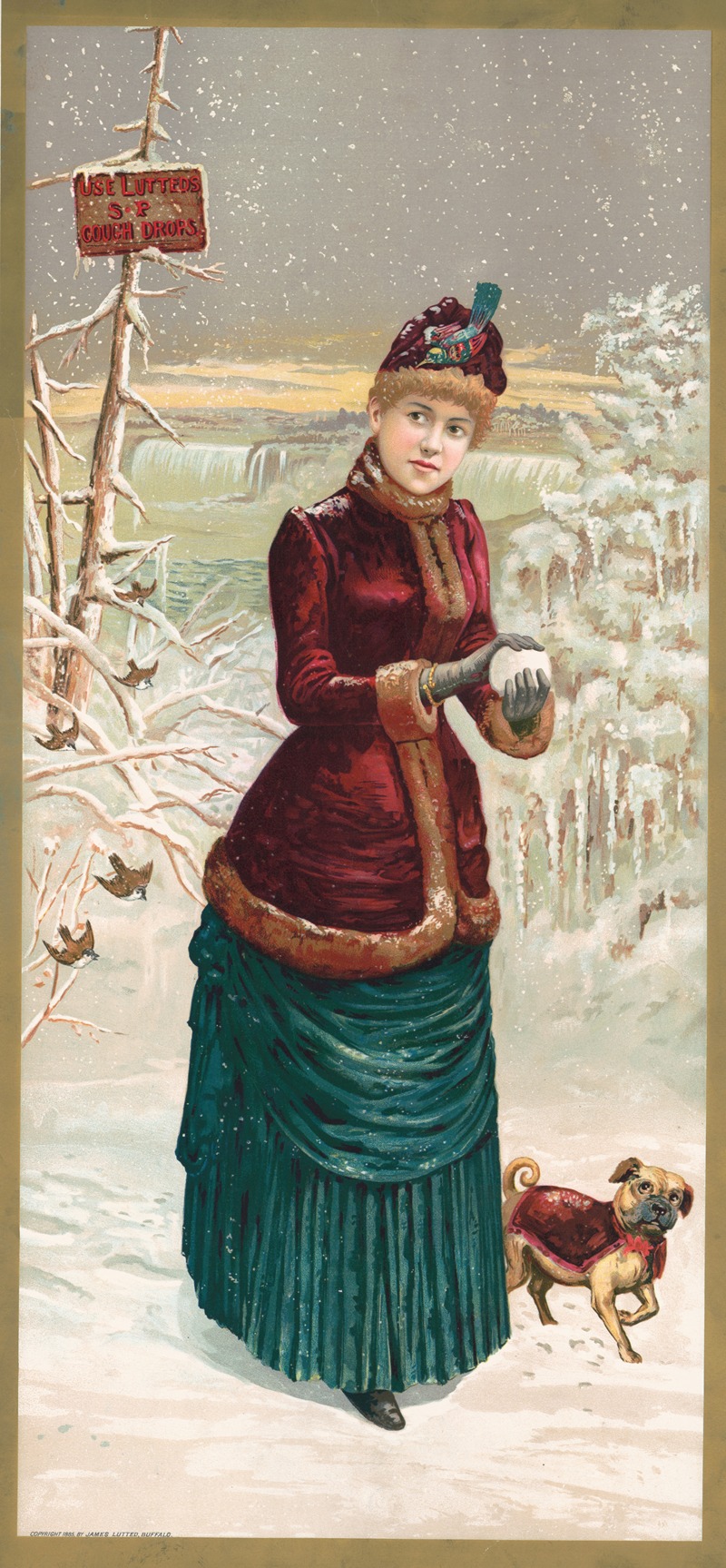 Lutted's cough drops by Anonymous, 1885 — digital art print download