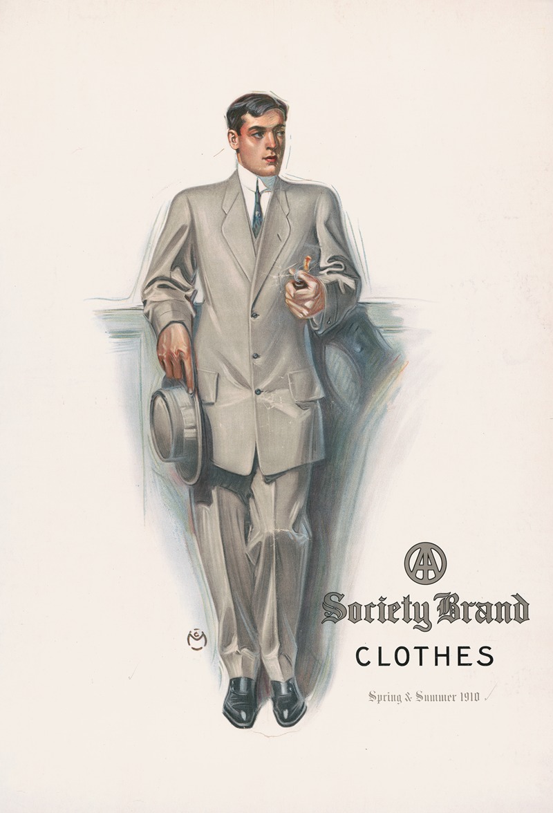 Society brand clothes by Аноним, 1910 — digital art print download