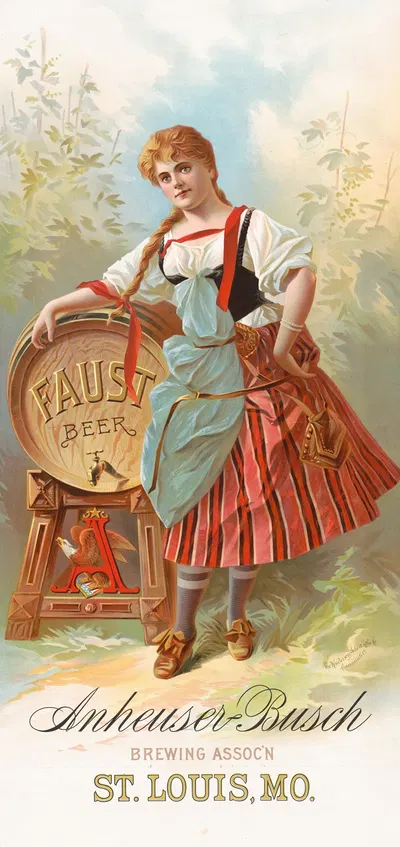 Anheuser-Busch brewing assoc'n, St. Louis, MO by Хендерсон-Ахерт Литографическая Компания, 1880 — digital art print download