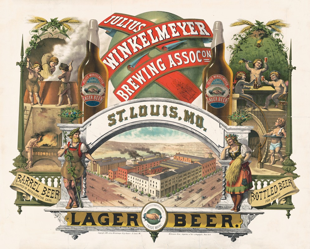 Julius Winkelmeyer Brewing Assocon, St. Louis, MO., lager beer — Moritz Ulffers