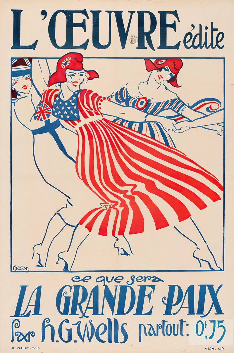 La Grande Paix (juliste) — Bernard Becan