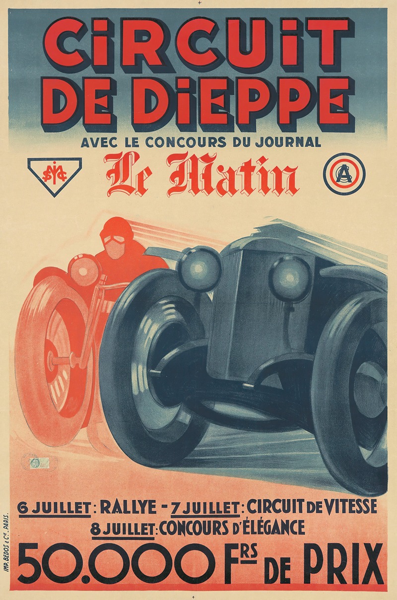 Circuit de Dieppe by Аноним — digital art print download