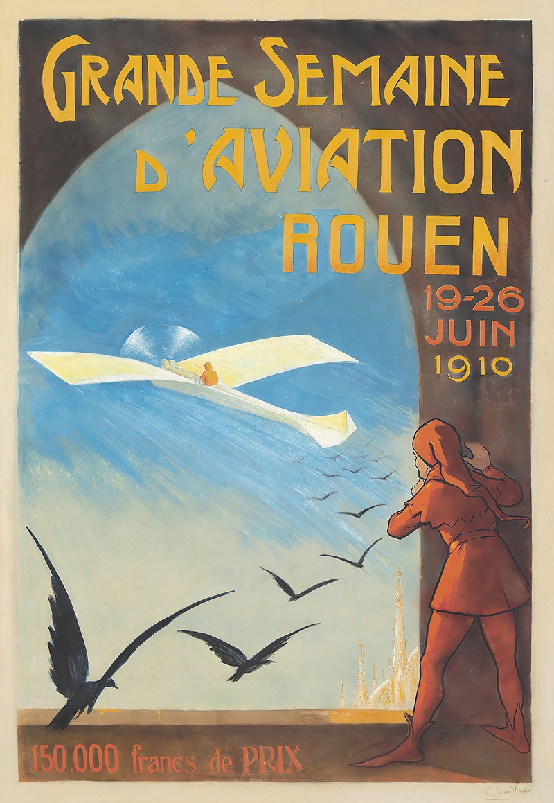 Grande Semaine d'Aviation Rouen by Аноним — digital art print download