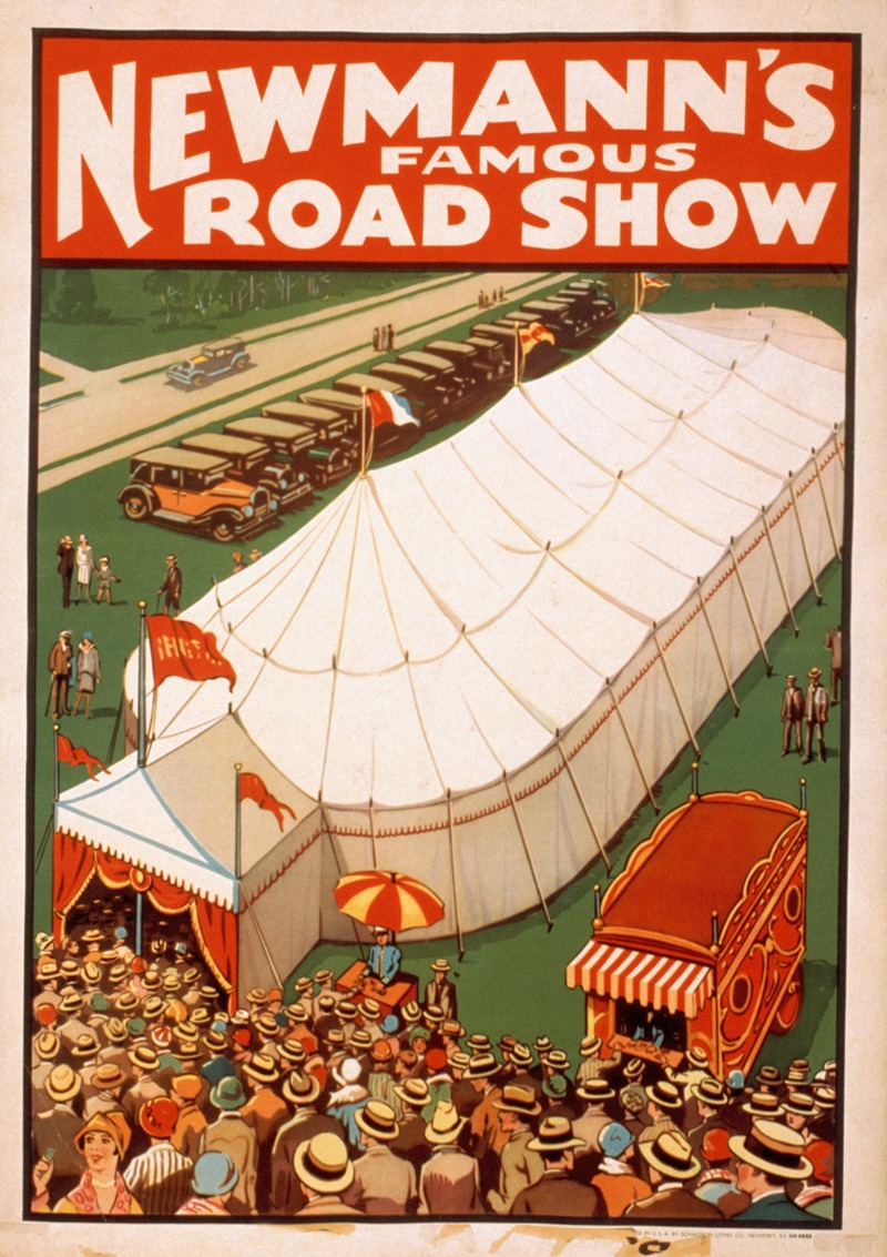 Newmann's Famous Road Show by Donaldson Lith. Co, 1925 — digital art print download