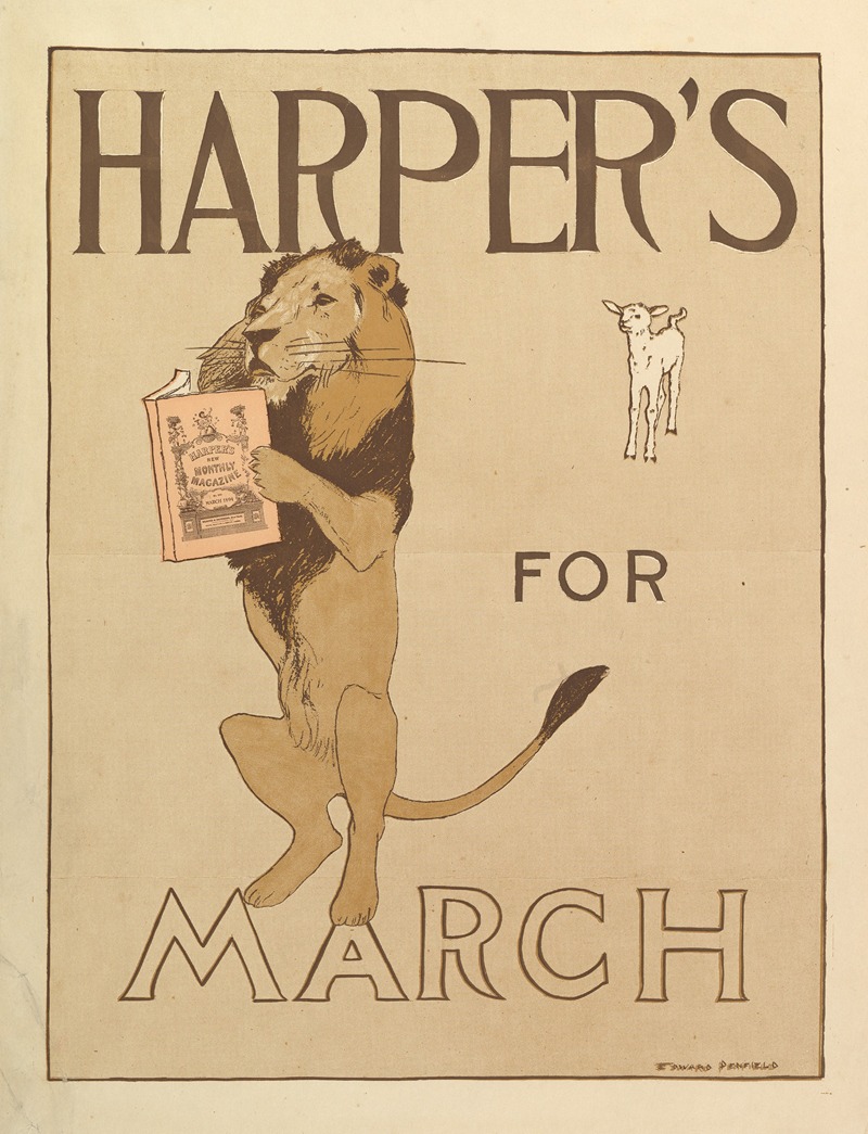 Harper's, March by Edward Penfield, 1894 — digital art print download