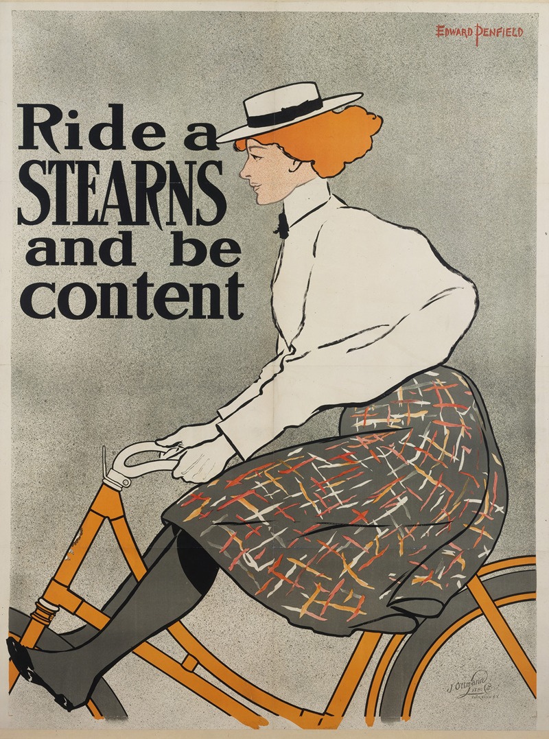 Ride a Stearn and Be Content by Эдвард Пэнфилд, 1896 — digital art print download