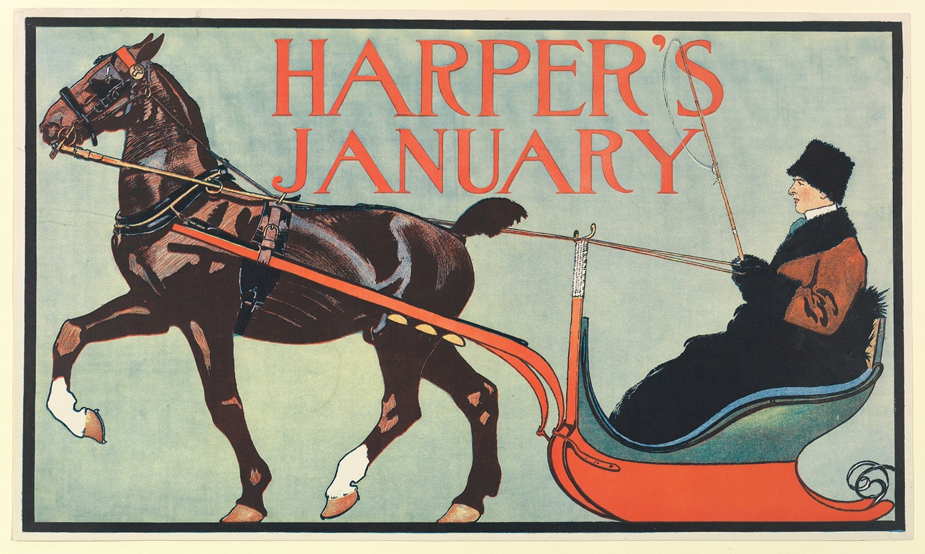 Harper's, January by Эдвард Пэнфилд, 1899 — digital art print download