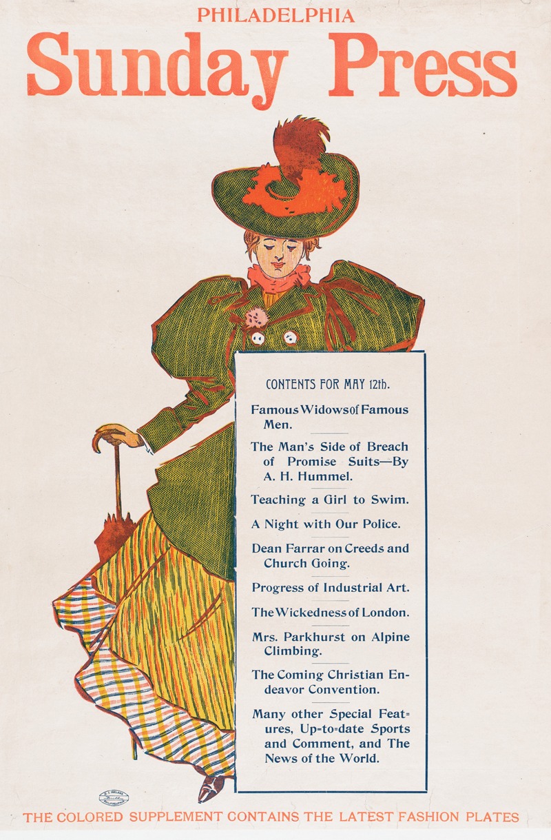 Philadelphia Sunday Press; May 10 — George Reiter Brill