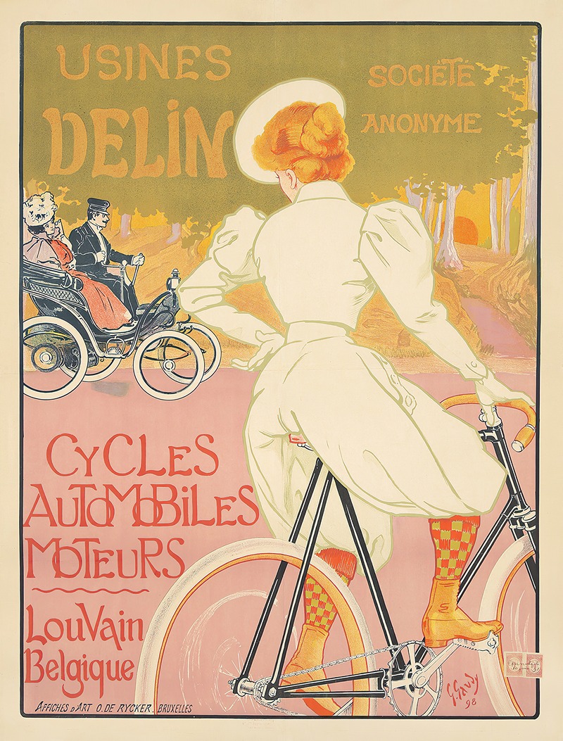 Usines Delin by Georges Gaudy, 1898 — digital art print download