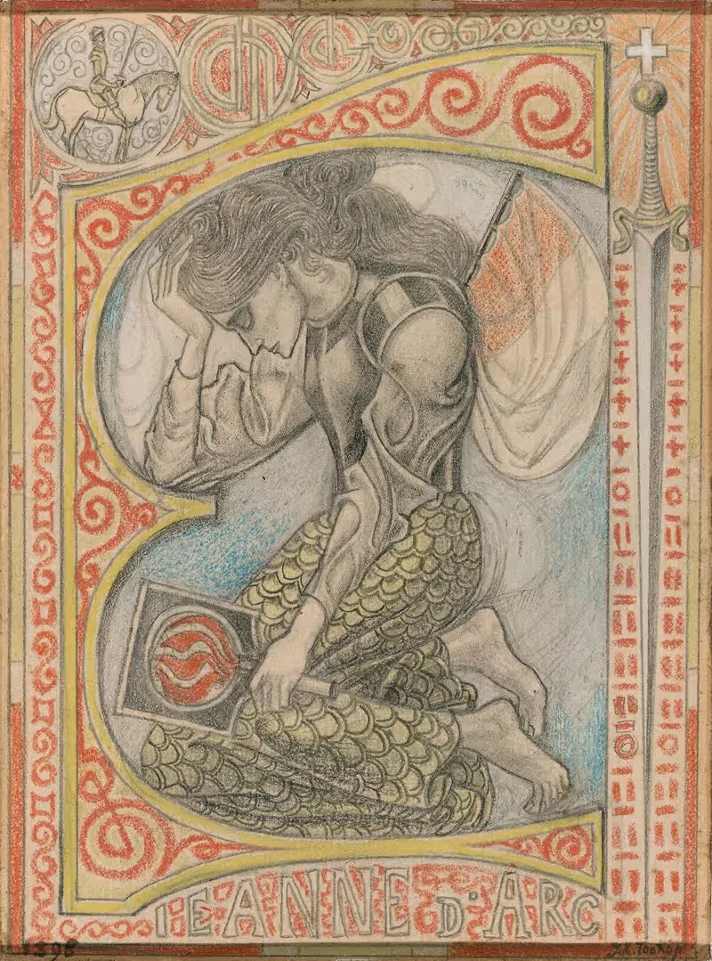 Жанна д'Арк by Ян Тoorоп, 1898 — digital art print download