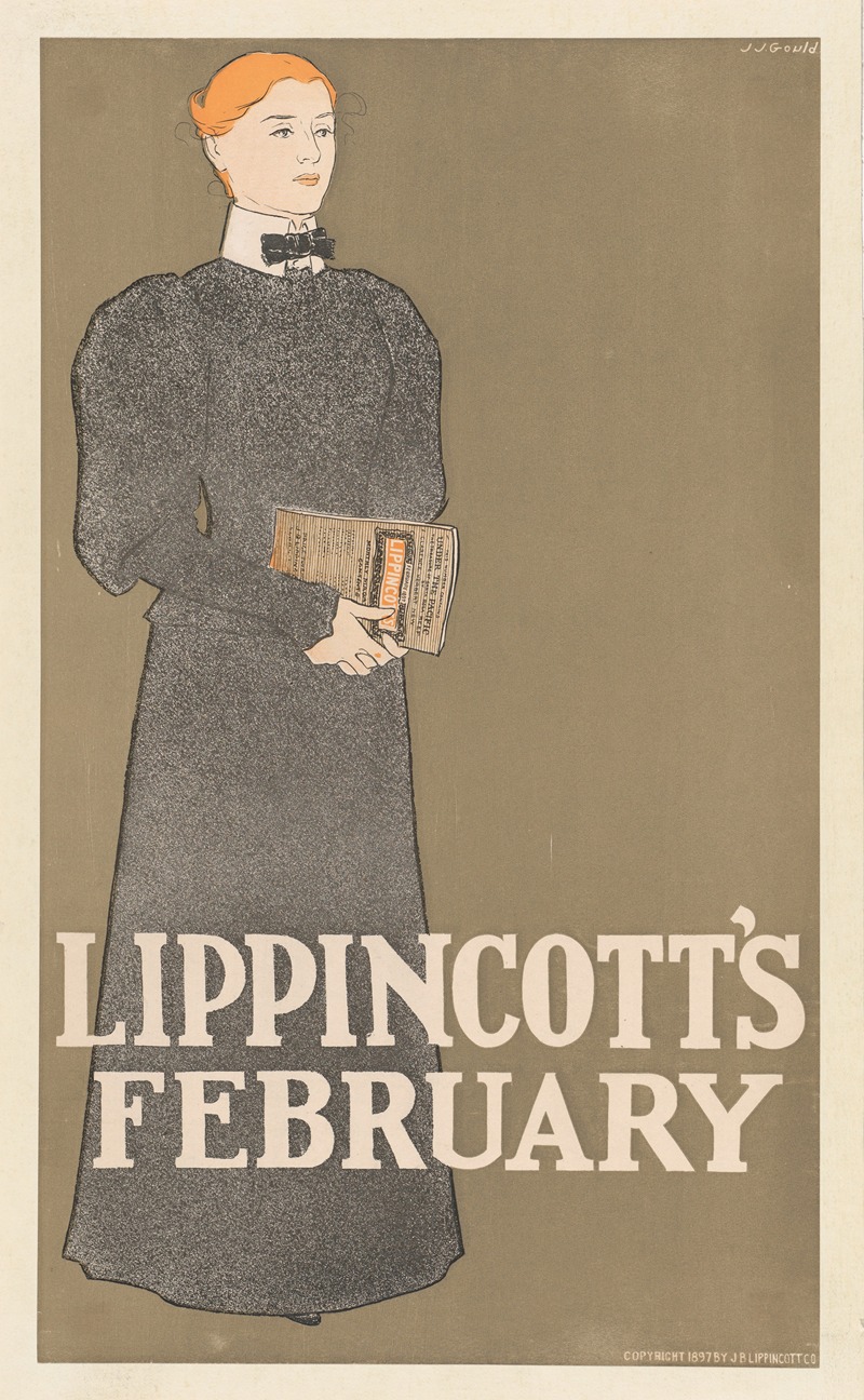 Lippincott's February by Joseph Gould, 1897 — digital art print download