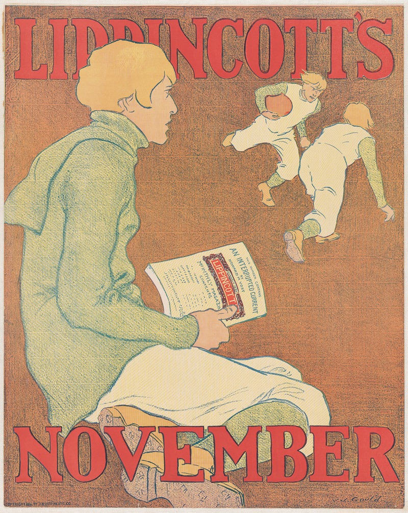 Lippincott's November by Joseph Gould, 1896 — digital art print download