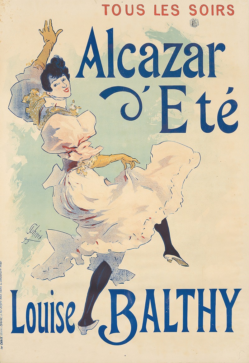 Alcazar d’Eté, Louise Balthy — Jules Chéret