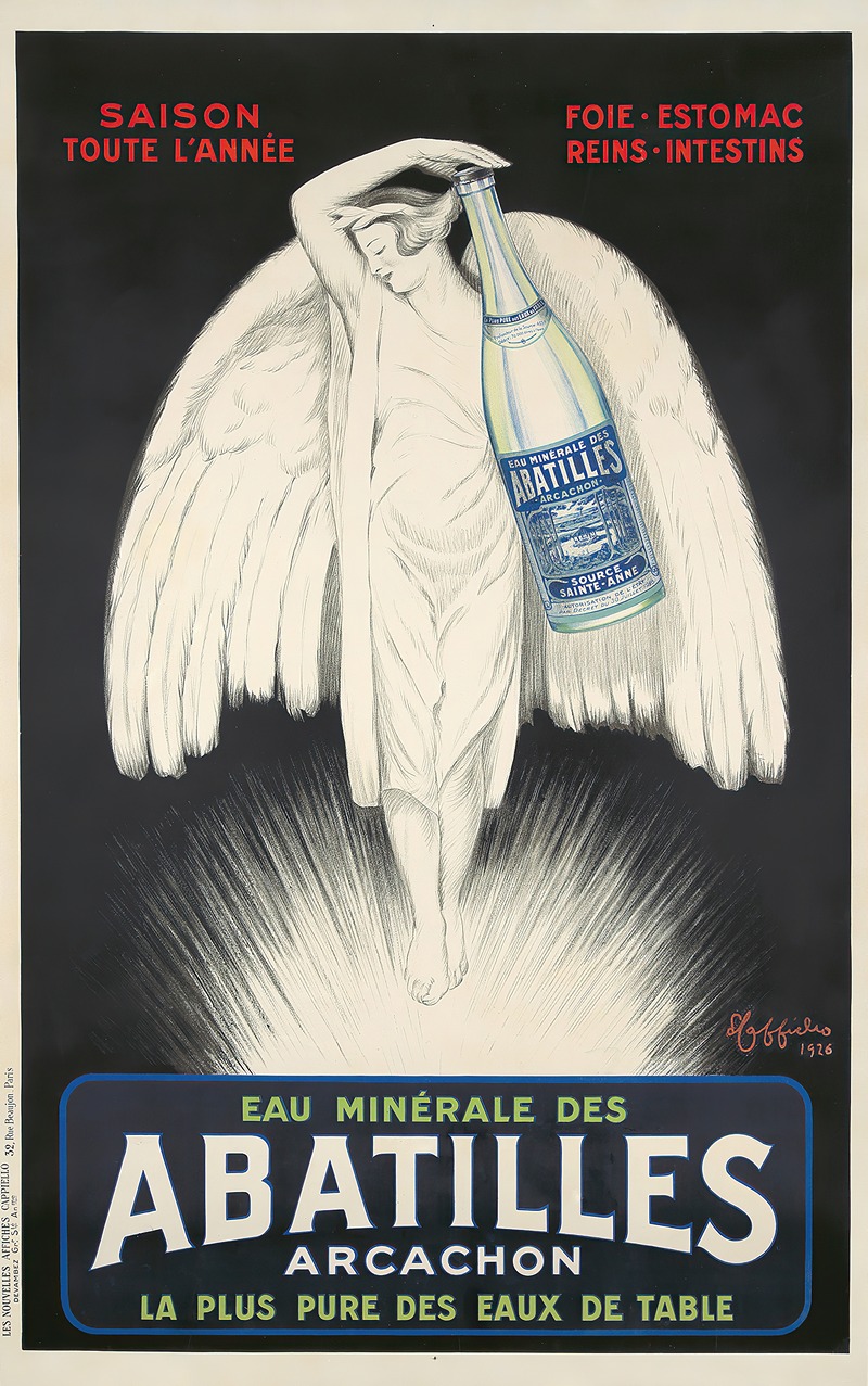Eau Minérale des Abatilles by Леонетто Каппьелло, 1926 — digital art print download