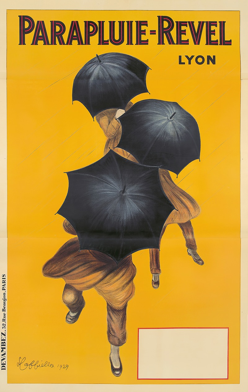 Parapluie-Revel by Леонетто Каппьелло, 1929 — digital art print download