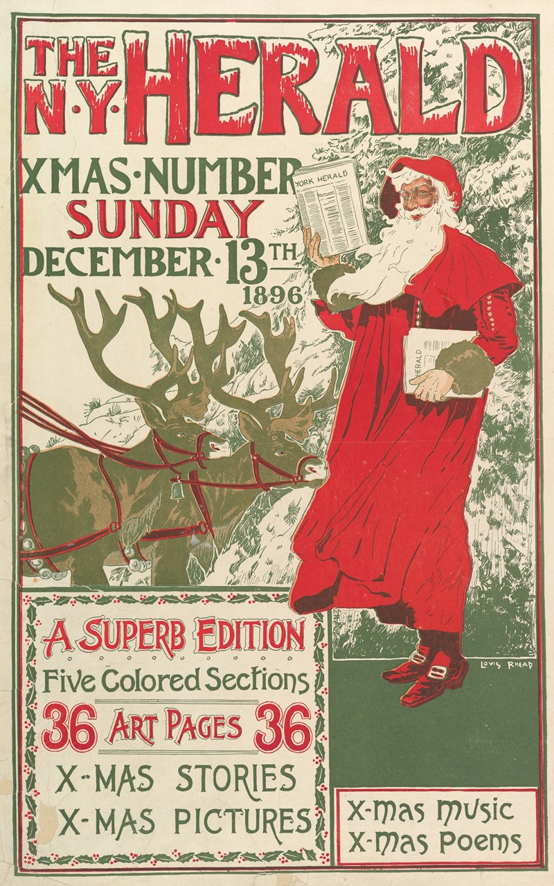 The New York Herald; XMAS Number — Louis Rhead