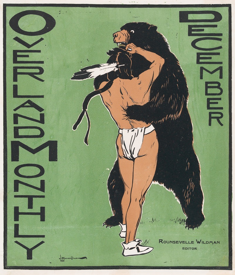 Overland Monthly , December by Мейнард Диксон, 1895 — digital art print download
