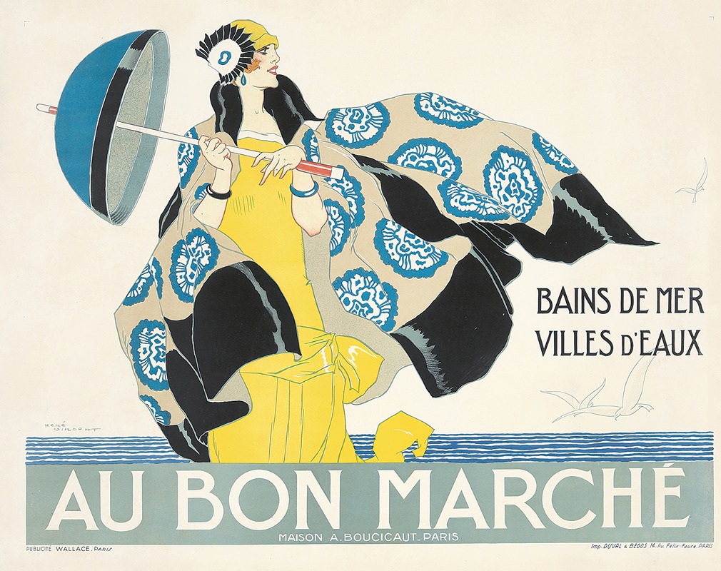 Au Bon Marché by Рене Винсент — digital art print download