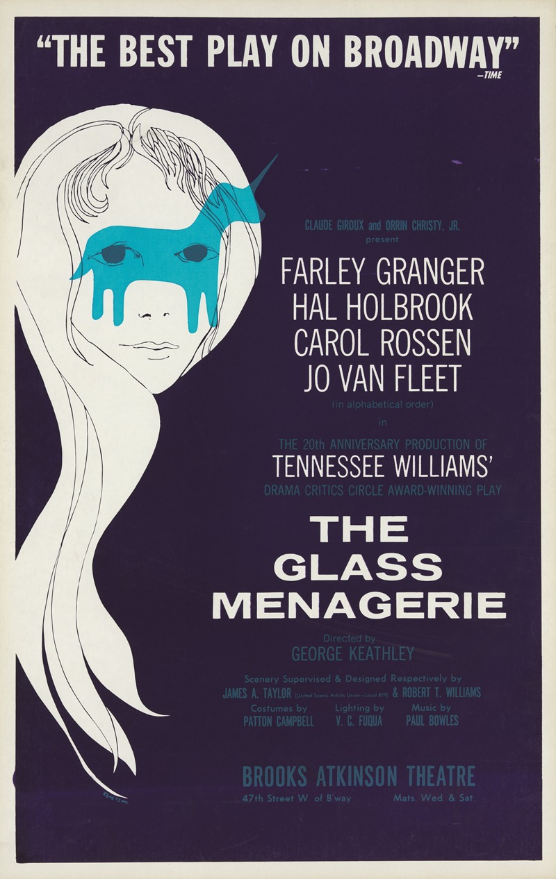 The Glass menagerie by Artcraft Lithograph, 1965 — digital art print download