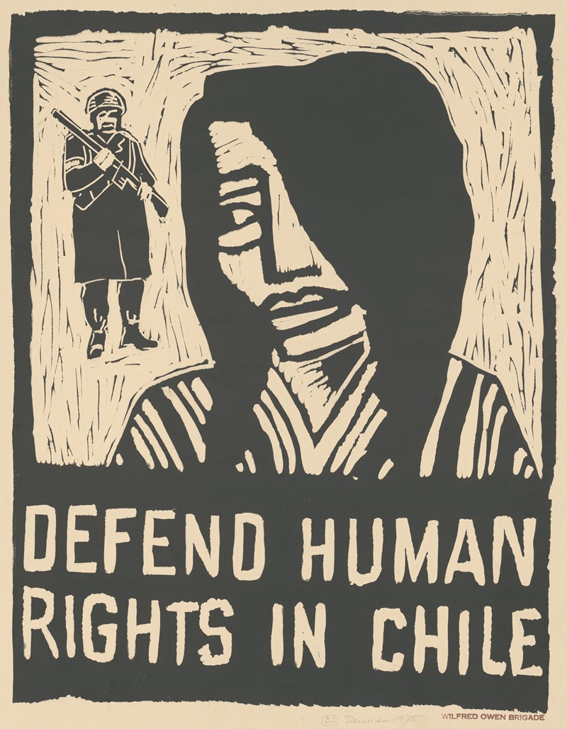 Defend human rights in Chile by Rachael Romero, 1975 — digital art print download