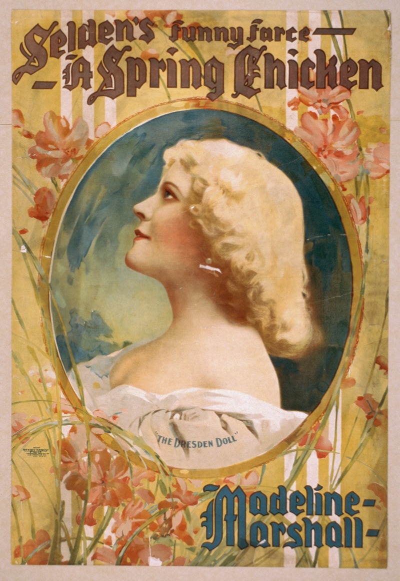 Selden's funny farce, A spring chicken by Аноним, 1898 — digital art print download