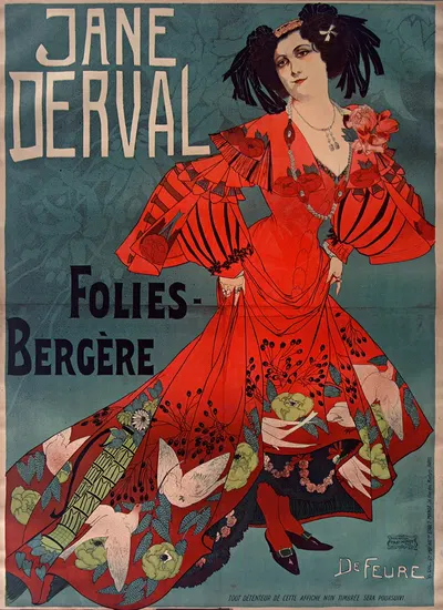 Jane Derval by Georges de Feure, 1900 — digital art print download