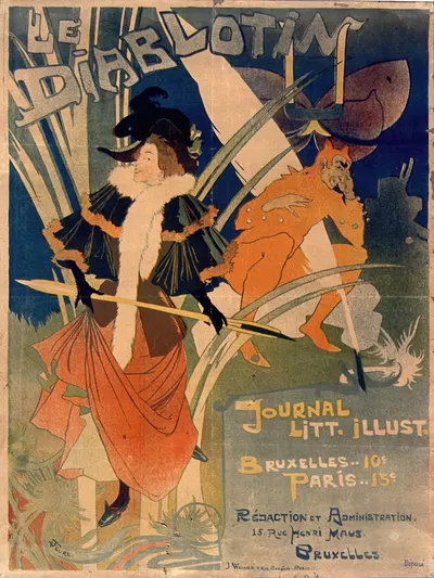 Le Diablotin by Жорж де Фёр, 1900 — digital art print download