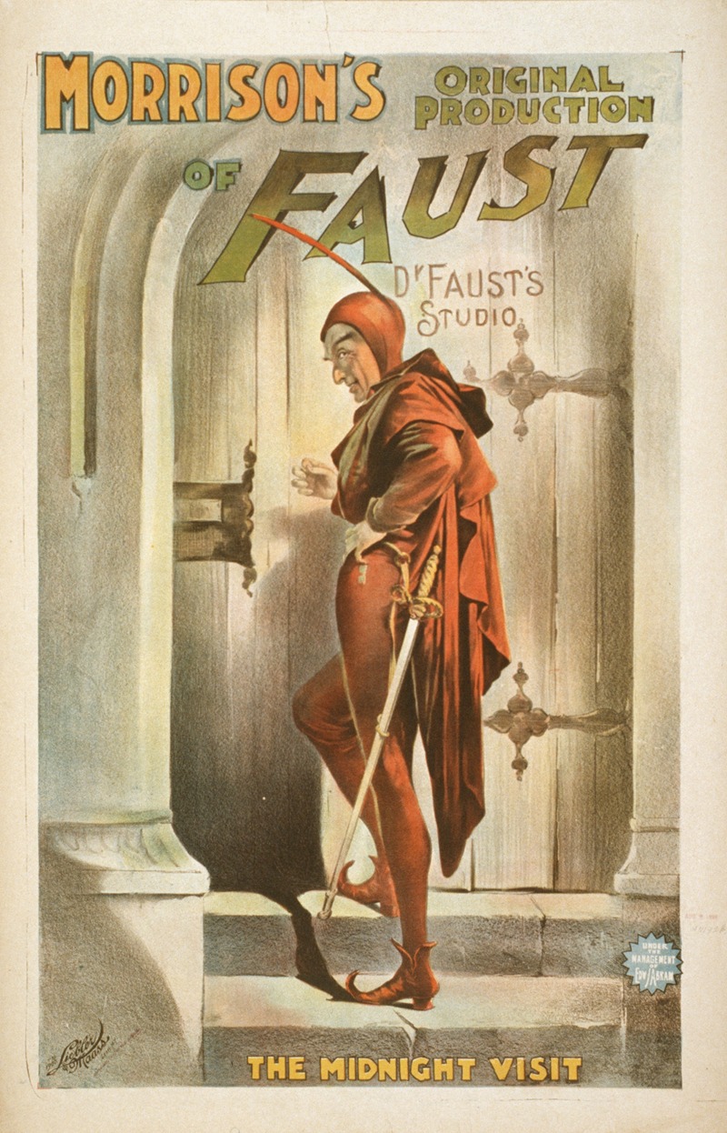 Morrison's original production of Faust — Liebler and Maass Lith.