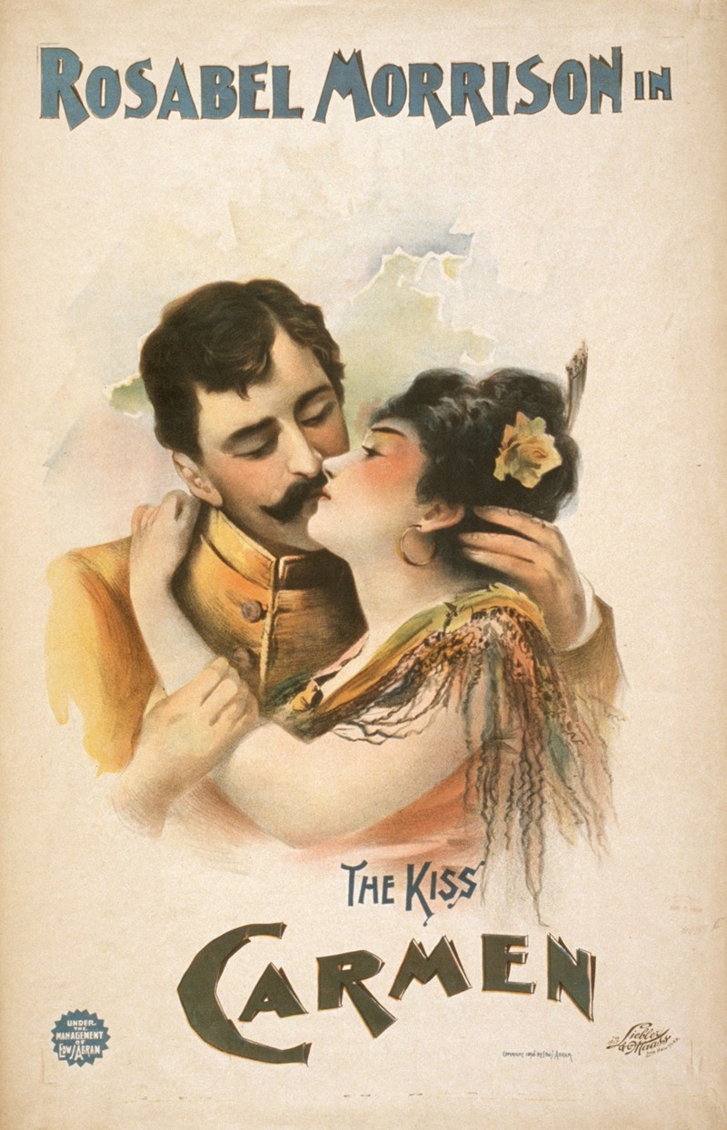 Rosabel Morrison in Carmen by Liebler and Maass Lith., 1896 — digital art print download