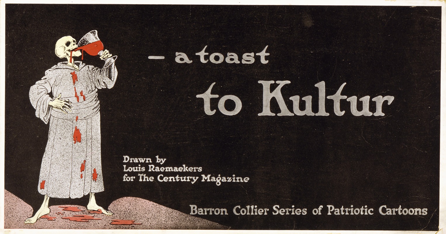A toast to Kultur by Луи Раемекерс, 1916 — digital art print download