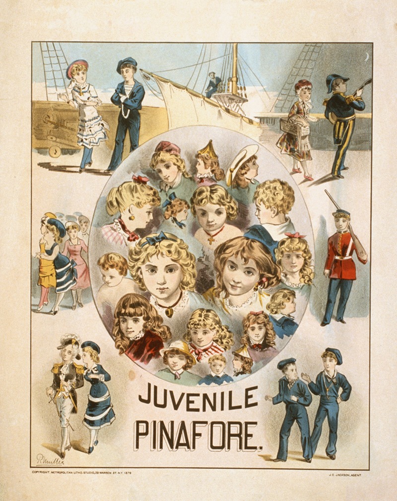 Juvenile Pinafore by Metropolitan Litho. Studio., 1879 — digital art print download