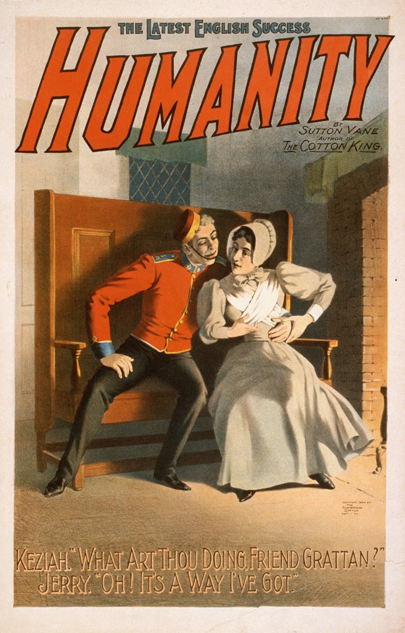 Humanity the latest English success — Strobridge & Co. Lith.