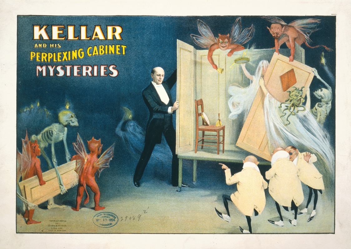 Kellar and his perplexing cabinet mysteries by Стробридж и Ко. Лит., 1894 — digital art print download