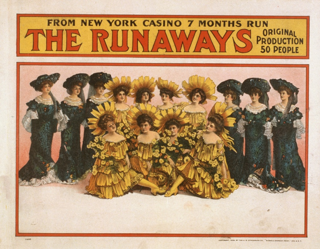 The runaways by U.S. Lithograph Co., 1908 — digital art print download