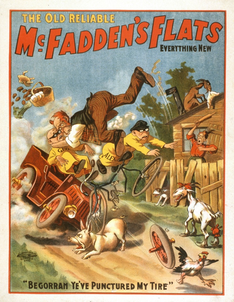 The old reliable McFadden's flats everything new. by U.S. Lithograph Co., 1902 — digital art print download