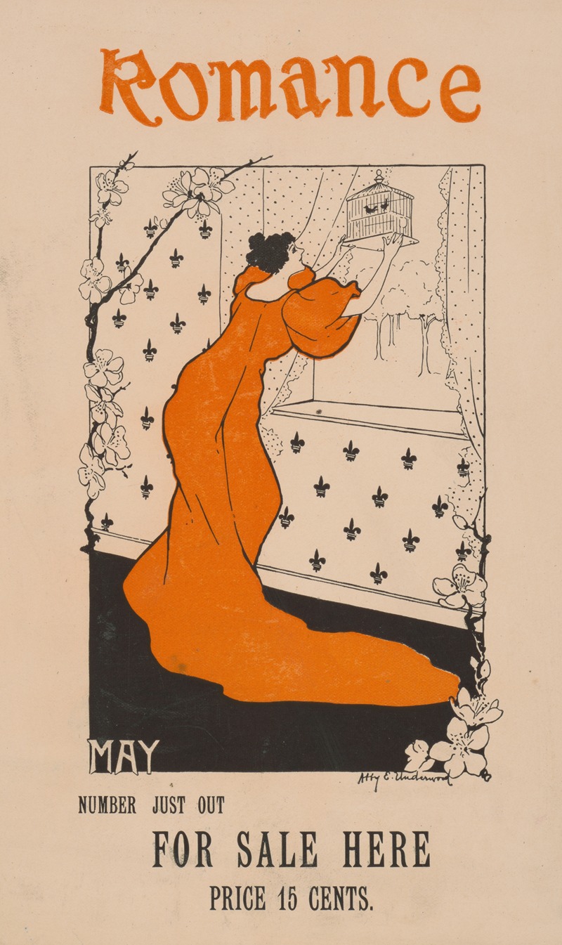 Romance for May by Abby E. Underwood, 1890 — digital art print download