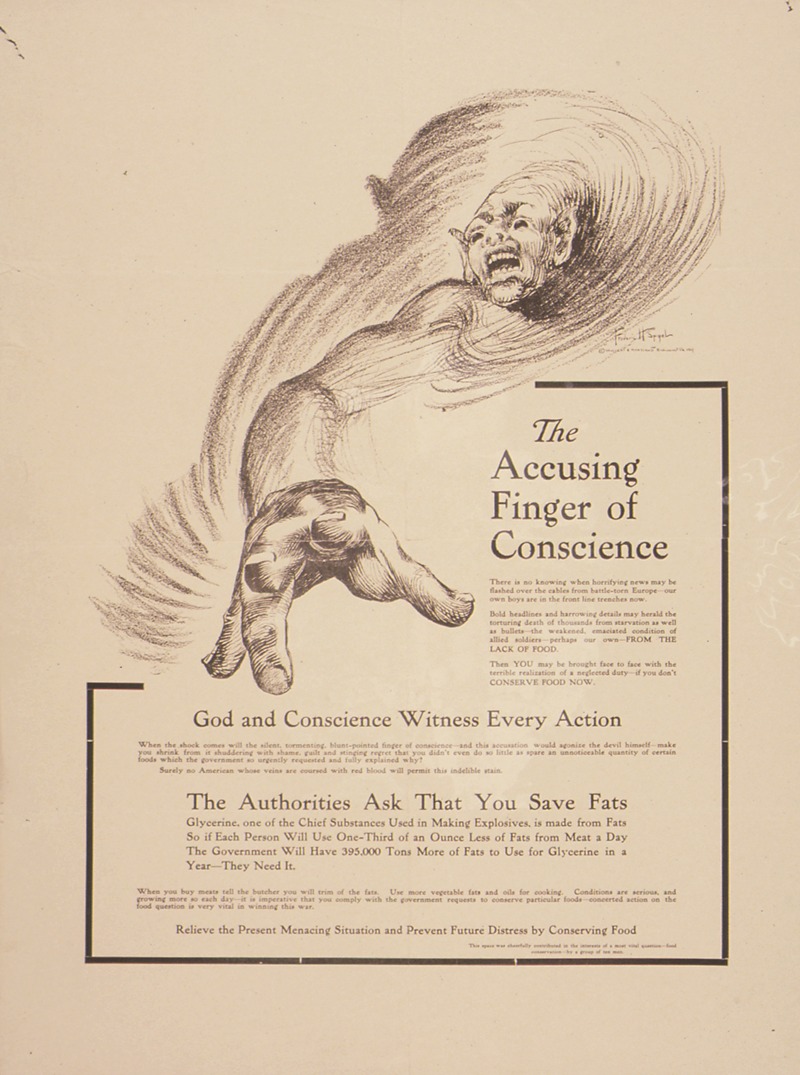 Accusing Finger of Conscience by Anonymous — digital art print download