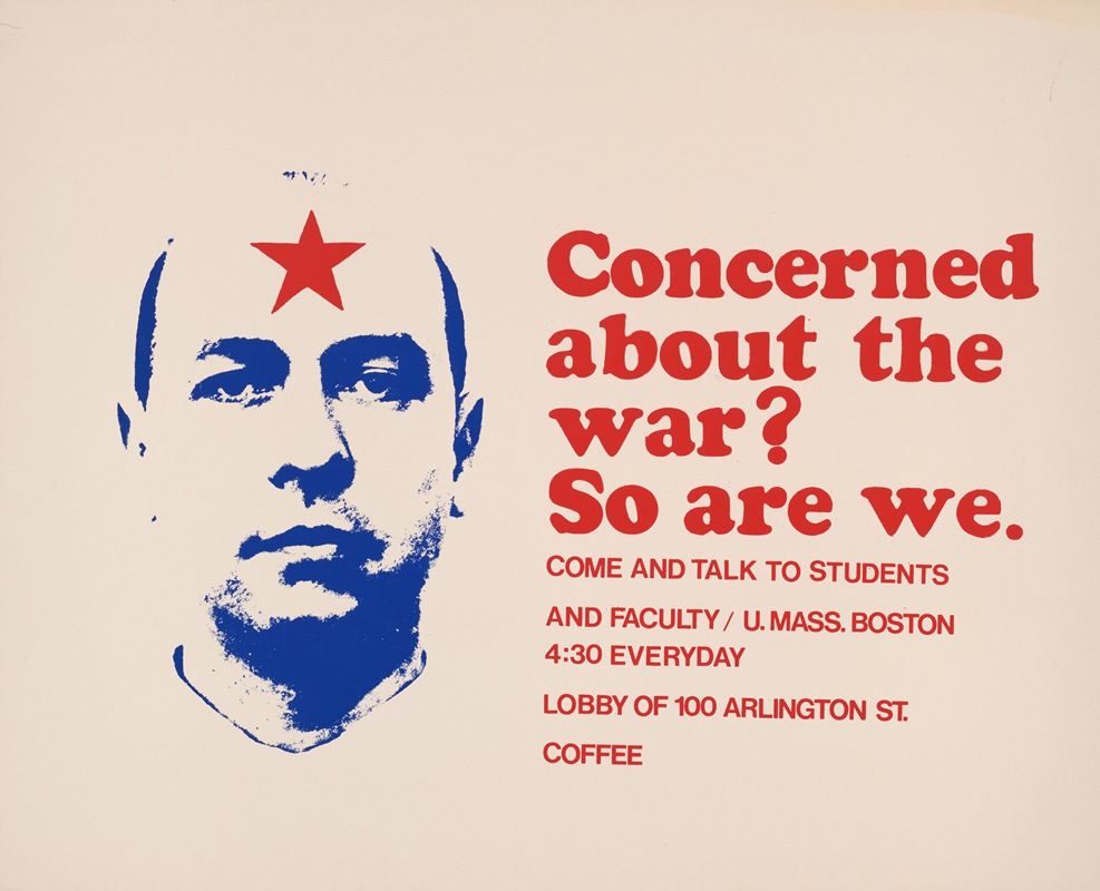 Concerned about the war. So are we by Аноним, 1970 — digital art print download
