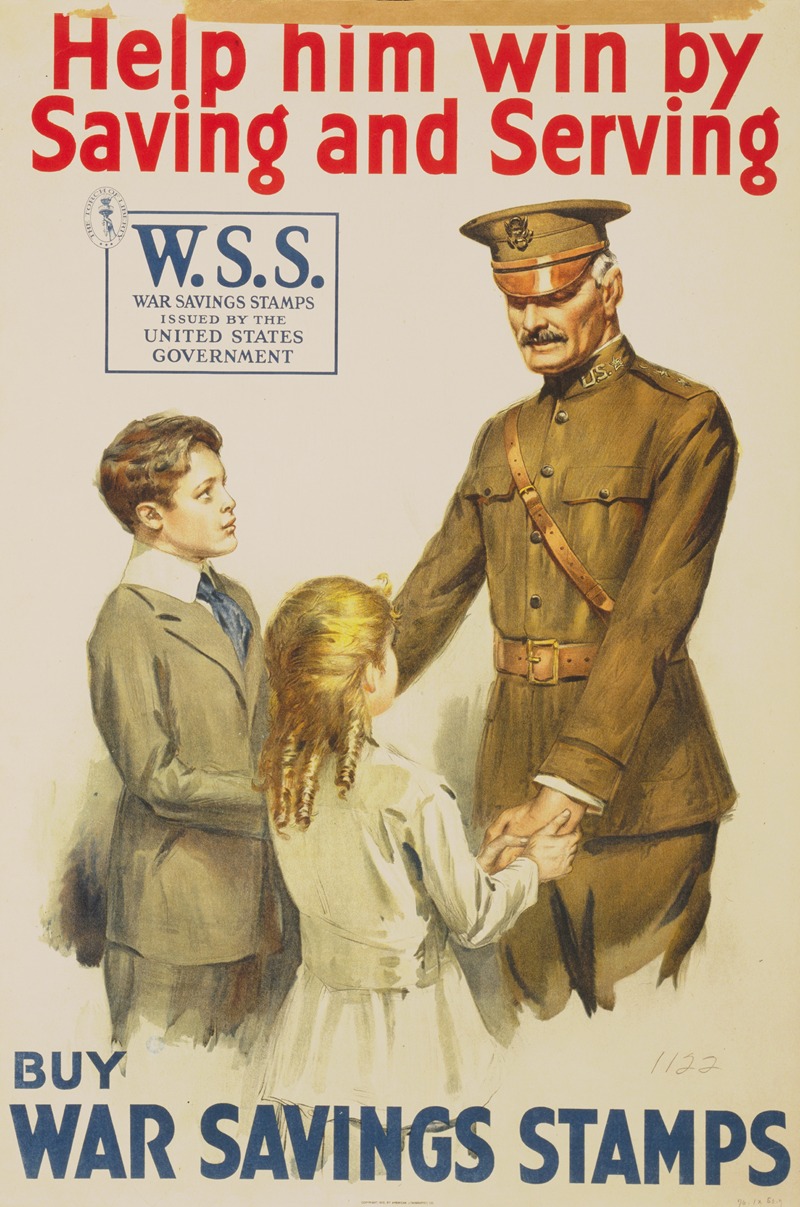Help him win by saving and serving–Buy War Savings Stamps — Anonymous