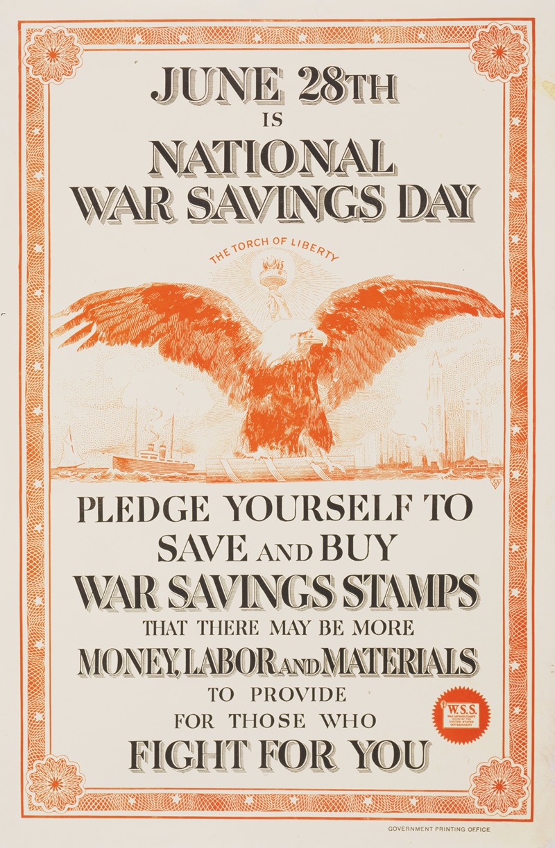 June 28th is national war savings day — Anonymous