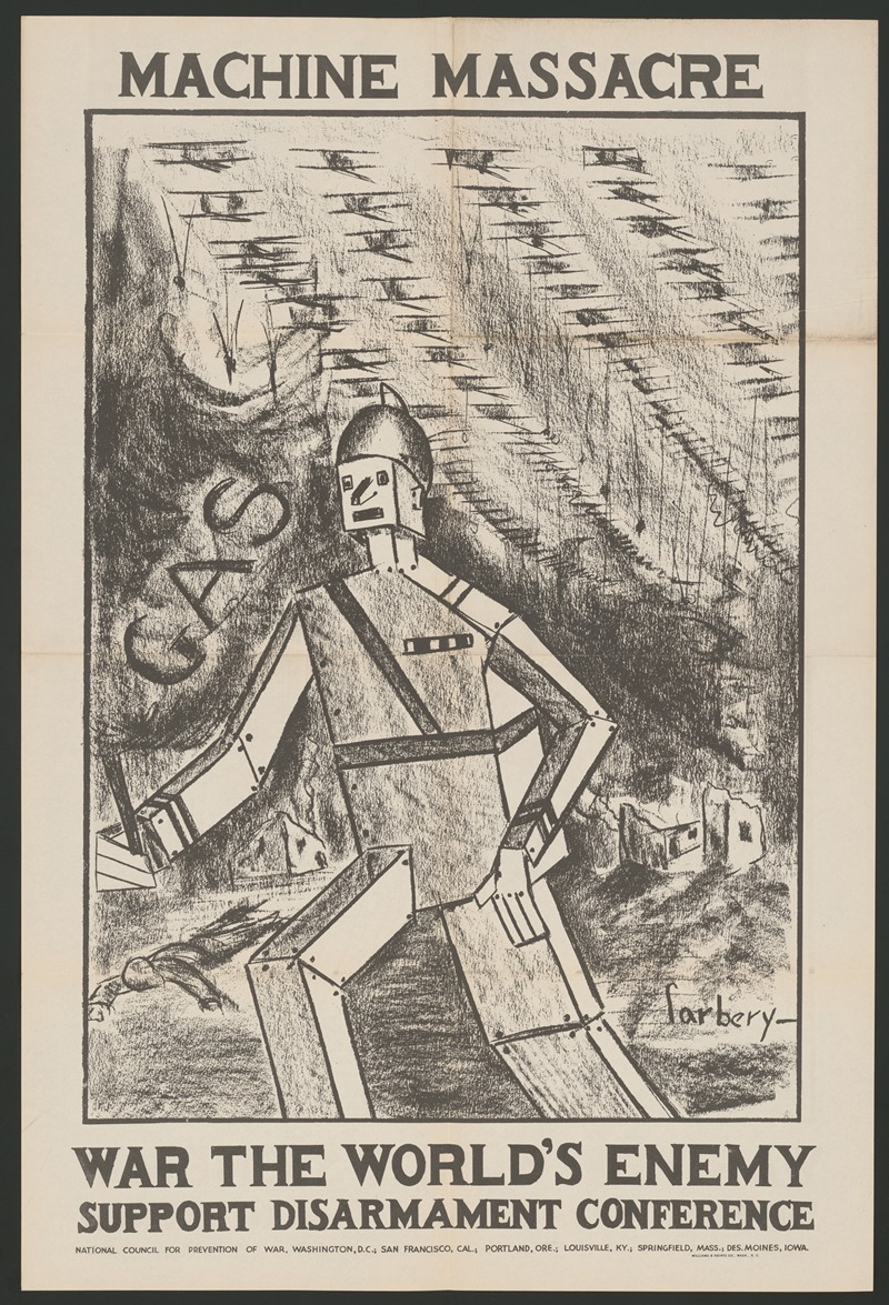 Machine massacre. War the world's enemy. Support disarmament conference — Аноним