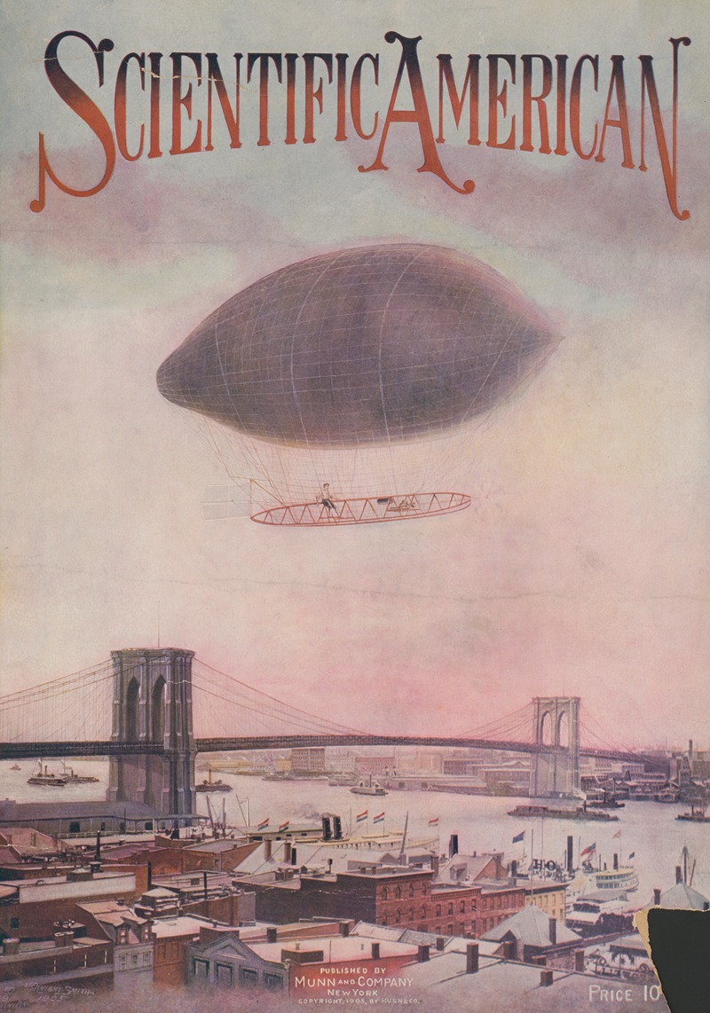 Scientific American by C. McKnight-Smith, 1905 — digital art print download