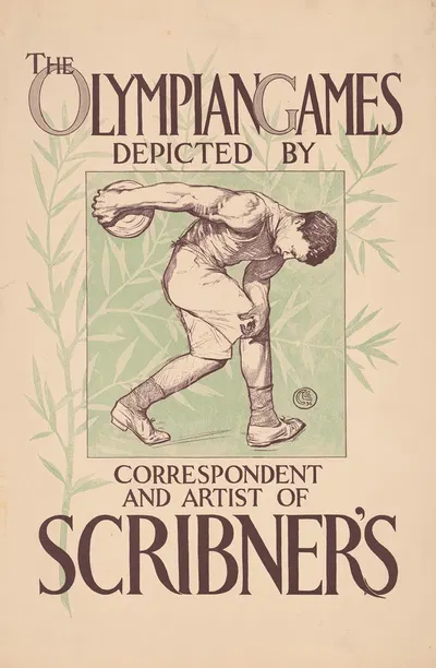 The Olympian games depicted by correspondent and artist of Scribner's by Corwin Knapp Linson, 1896 — digital art print…