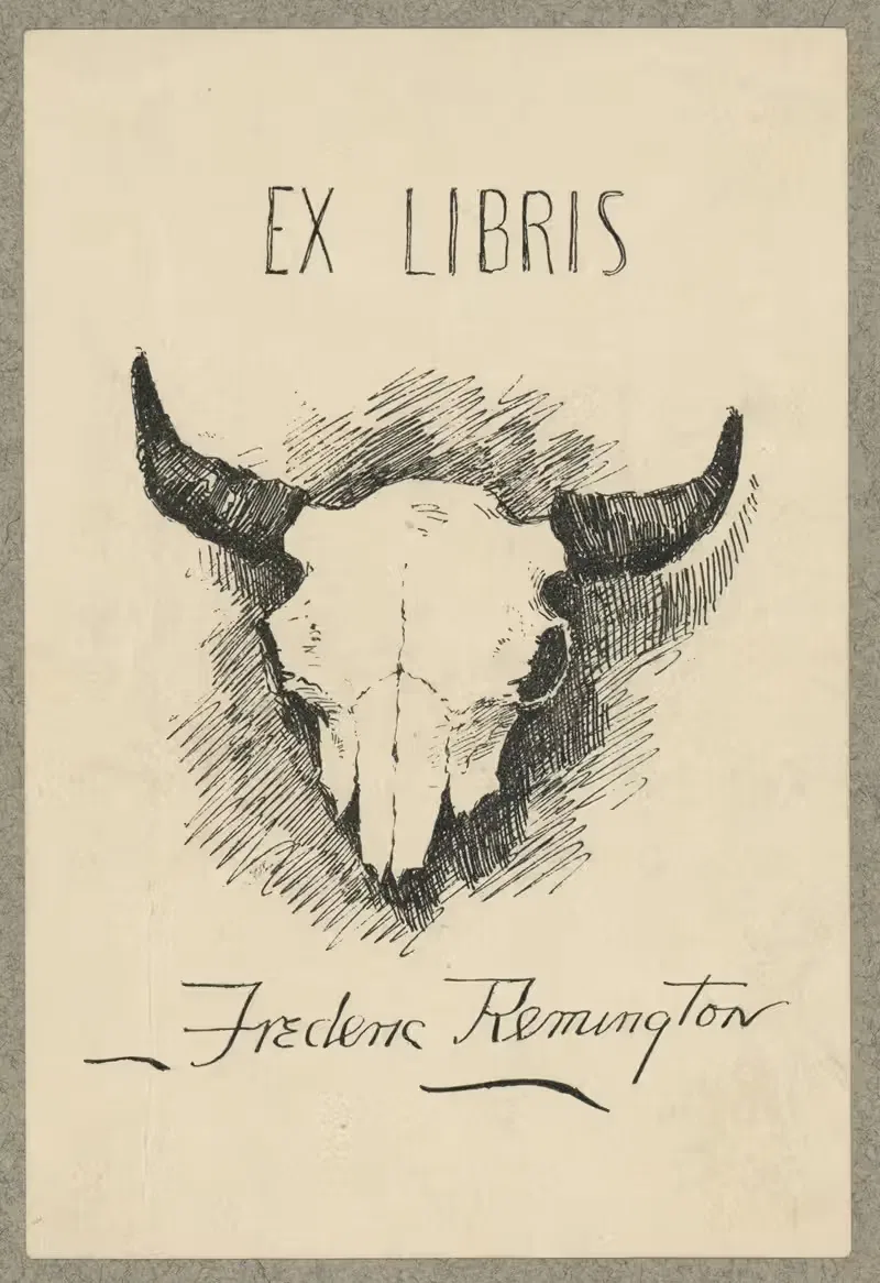 Bookplate of Frederic Remington — Frederic Remington