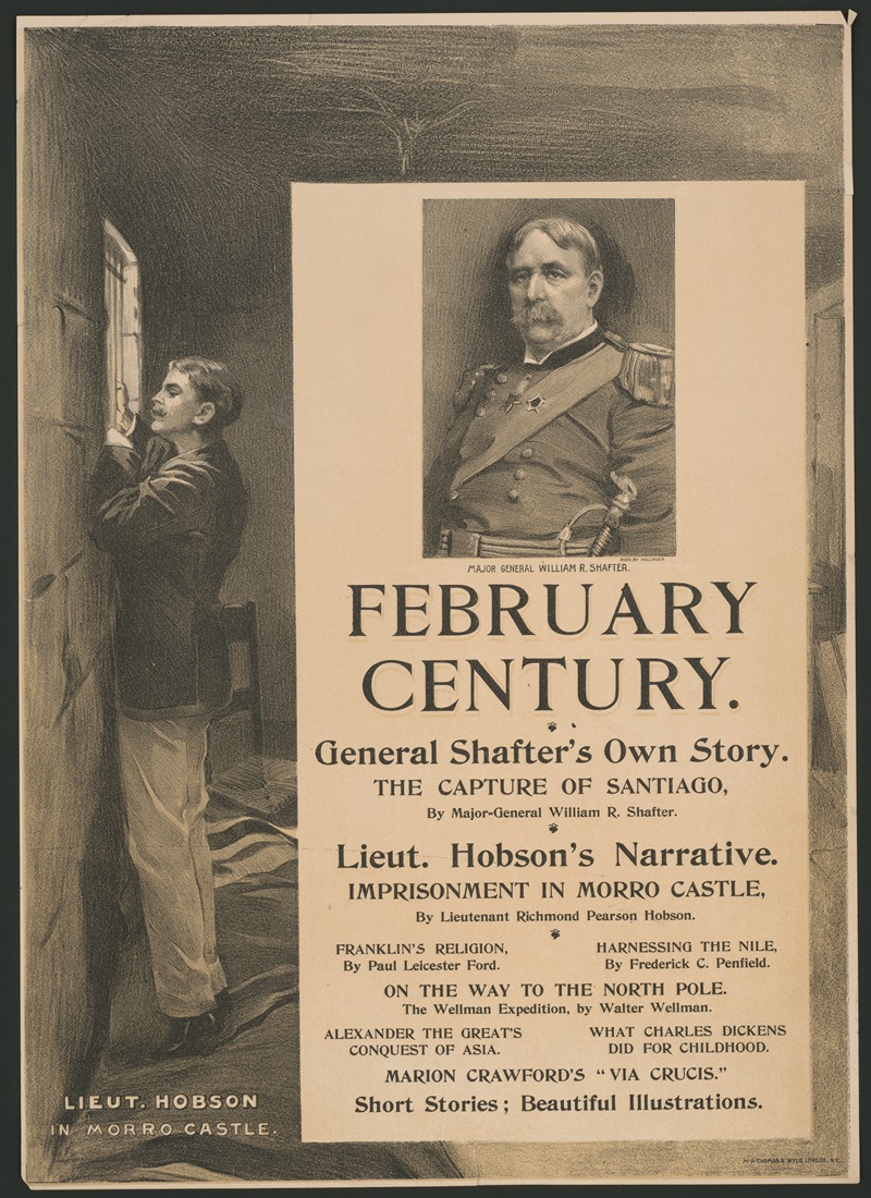 February Century by H.A. Thomas & Wilie Lith, 1898 — digital art print download