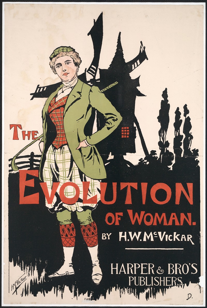 The evolution of woman by Гарри Уитни МакВикар, 1896 — digital art print download