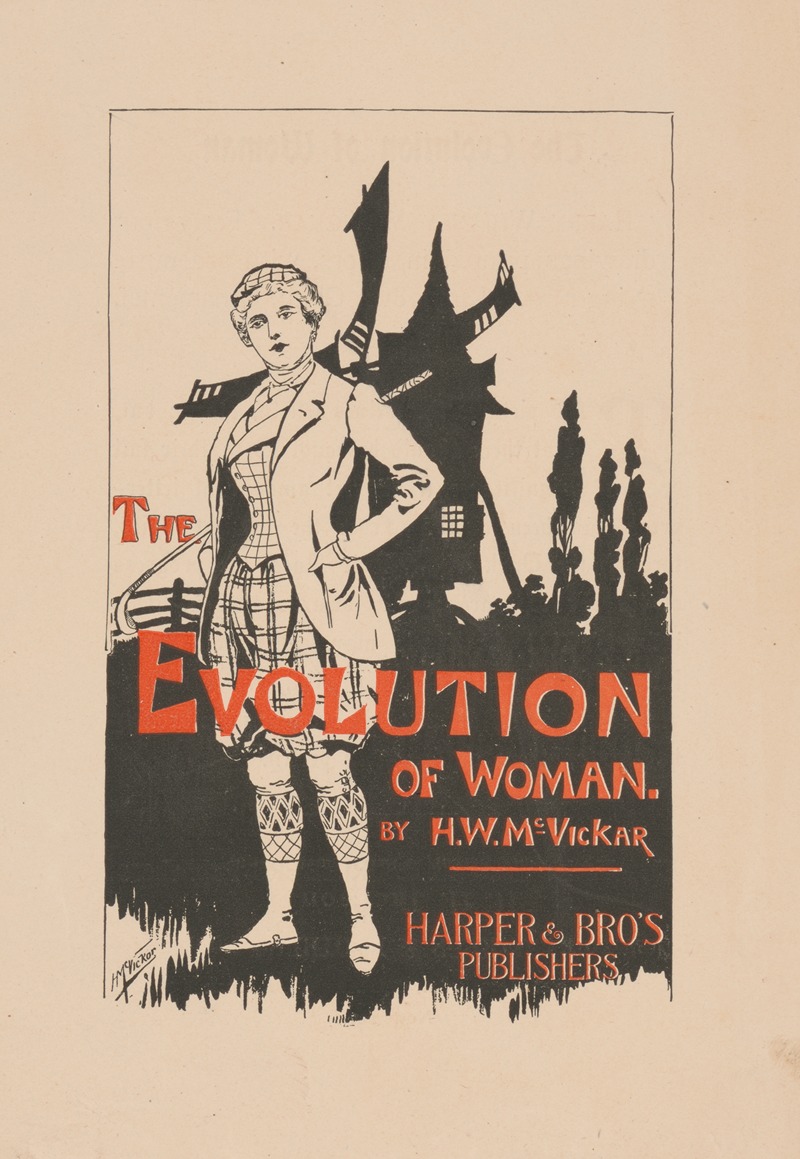 The evolution of woman by Гарри Уитни МакВикар, 1896 — digital art print download