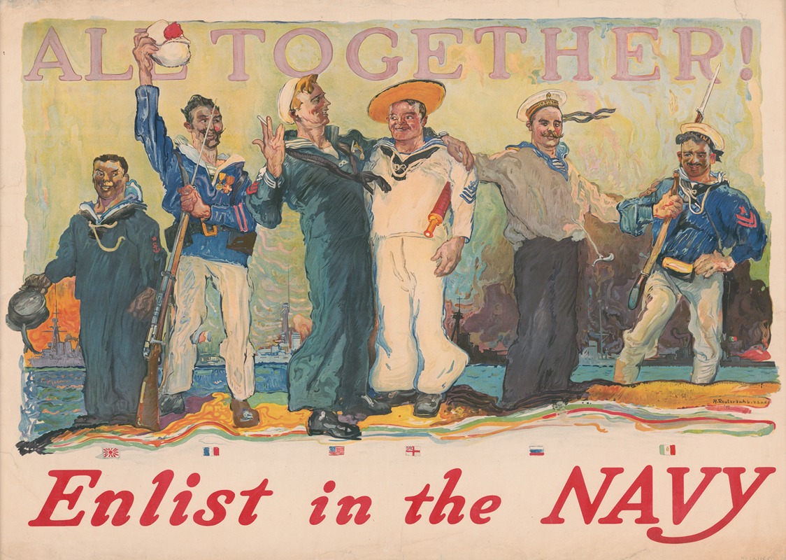 All together! Enlist in the Navy — Henry Reuterdahl